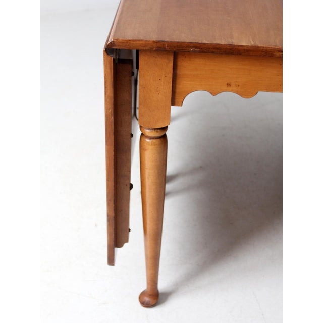 Antique Gate Leg Drop Leaf Table For Sale - Image 6 of 12