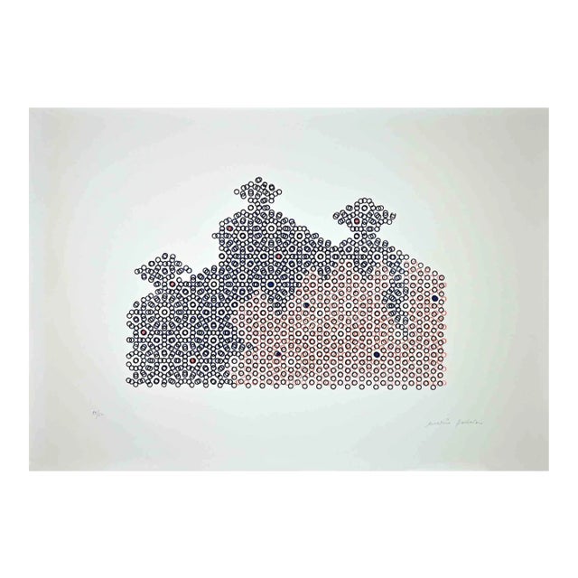 Mario Padovan, Circles, Original Screenprint, 1977 For Sale