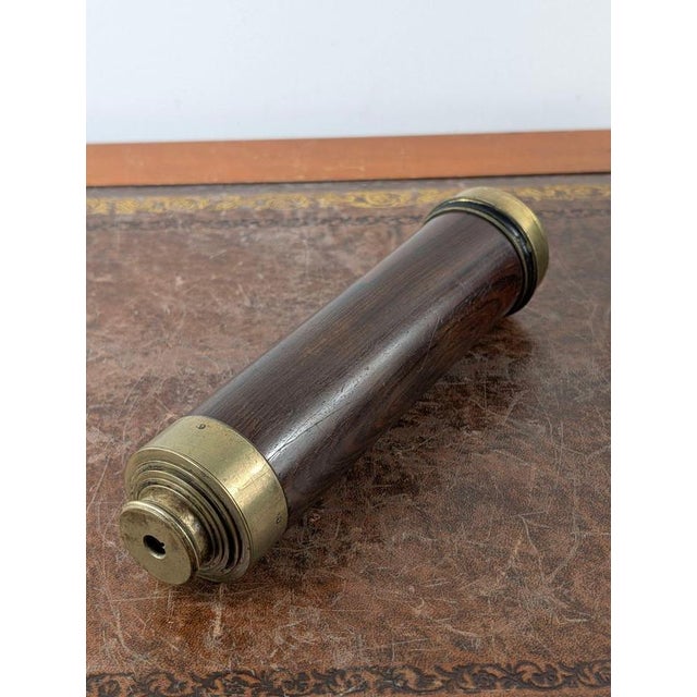 Mid-Victorian Dancer Brass and Hardwood Terrestrial Telescope, Manchester, 1850 For Sale - Image 11 of 16