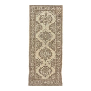 Vintage Turkish Oushak Runner - 5ft 7in X 12ft 4in For Sale