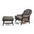 Wood Edward Wormley Model 5701 Lounge Chair & Ottoman For Sale - Image 7 of 8