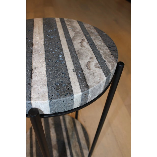 Uttermost Stripe Accent Table For Sale In New York - Image 6 of 6