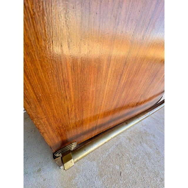 Early 20th Century French Walnut Art Deco Style Dry Bar For Sale - Image 13 of 16