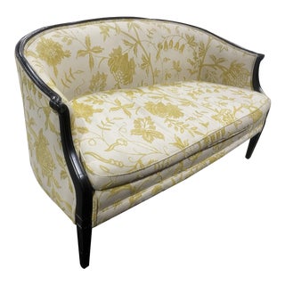 Late 20th Century Upholstered Settee by Hickory Chair Co For Sale