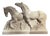 Art Deco Sculpture of Two Running Horses by Diaz, France, 1920 For Sale
