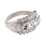 Mid 20th Century Vintage 1.70 Carat Diamond Low Carat Gold and Silver Ring, Size 4.5 For Sale - Image 5 of 5