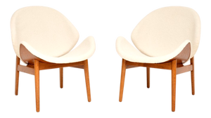 Vintage Danish Lounge Chairs from Hans Olsen, 1960s, Set of 2