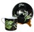 Four Tiffany & Co. Mrs. Delany’s Flowers cup and saucer sets, offered together as a coordinated collection. Each glossy...