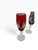 Mid-Century Modern Late 20th Century Mid-Century Modern Hungarian Ajka "Caroline" Cut-to-Clear Crystal Champagne Flutes - Set of 4 For Sale - Image 3 of 7