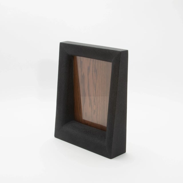 R & Y Augousti Picture Frame 8x10” in Black Shagreen by R&y Augousti For Sale - Image 4 of 11