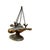 Transform your home into a sanctuary with this intricate Brass Hanging Incense Burner. Modeled after ancient oil lamps,...
