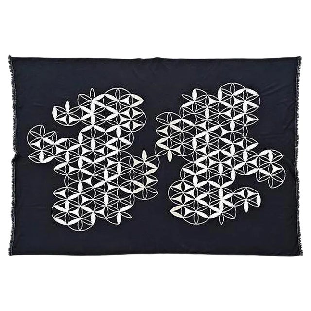 Circles By Compass Blanket by Roberta Licini For Sale