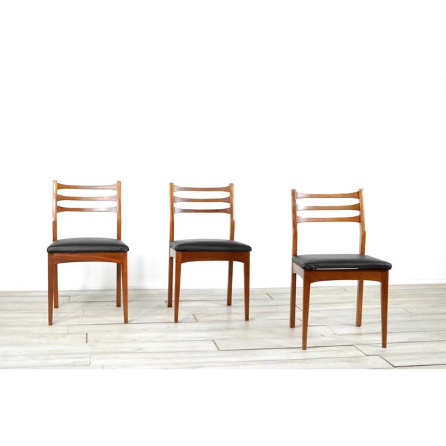 1960s Vintage Teak Dining Chairs from Meredew, 1960s, Set of 4 For Sale - Image 5 of 9