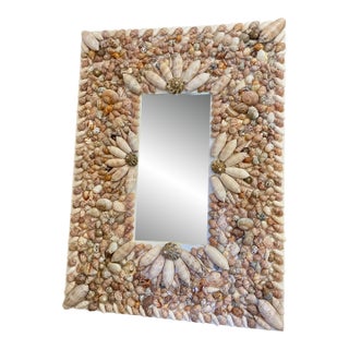 Sunny and Charming Seashell Frame 16.5" X 23.5" For Sale