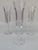 Five Baccarat crystal champagne flutes, Malmaison pattern. 19 cm. A very beautiful, substantial design. Flat ribs, cut...