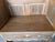 Antique Hand-Painted Folk Art Wooden Settle Bench With Floral Motifs For Sale - Image 4 of 12