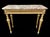 Stone Louis XVI Carved Giltwood Console Table With Marble Top For Sale - Image 7 of 11