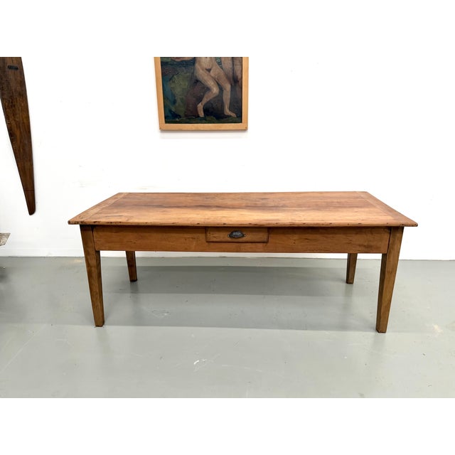 Walnut Table with Spindle Legs, 1920s For Sale - Image 4 of 18