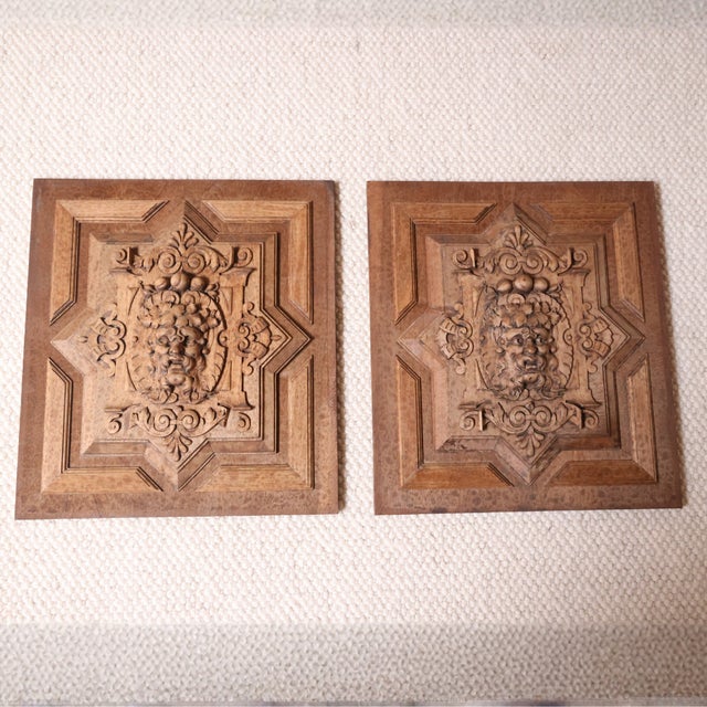 French Late 19th Century French Oak Wall Panel For Sale - Image 3 of 3