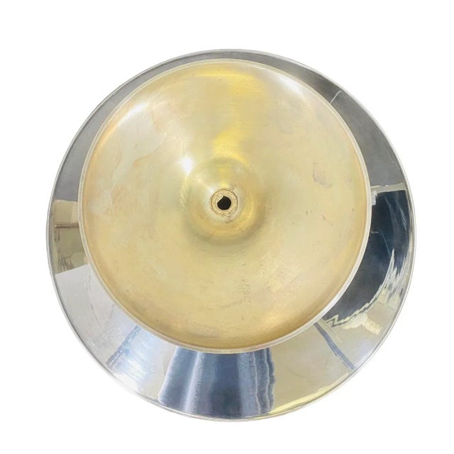Metal Late 20th Century Monumental Silver Plated Tazza For Sale - Image 7 of 11