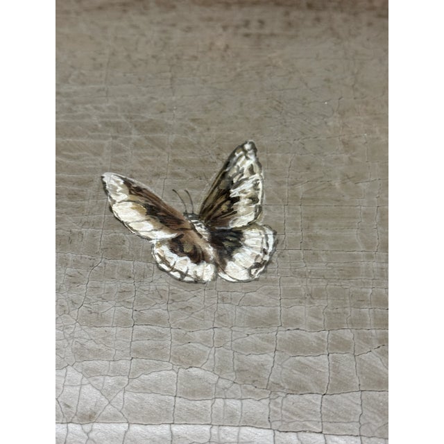 Taupe Custom Hand Painted Panels, Pair For Sale - Image 8 of 12