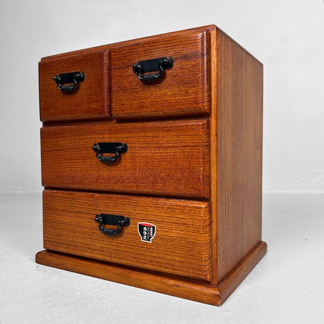 Yakusugi Wooden Jewelry Cabinet, 1970s For Sale - Image 9 of 12