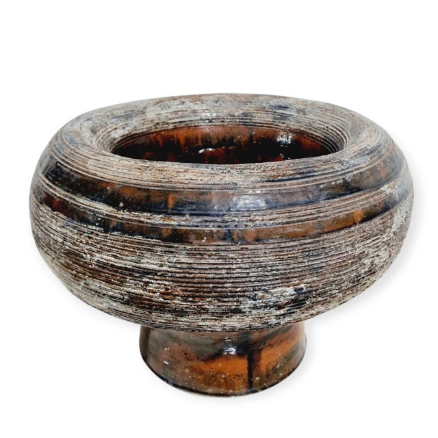 Large Brutalist Ceramic Planter from Magda Szemlér, 1980s For Sale - Image 14 of 14