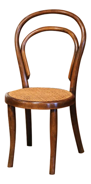 Early 20th Century Thonet Style French Bentwood and Cane Children's Chair