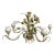 Italian Tole Pastels Floral Chandelier For Sale