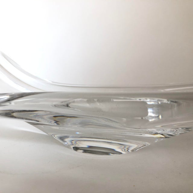 Clear Oblong Handblown Glass Bowl Chairish