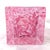 Glass Pink and White Pyramid Shaped Perfume Bottle For Sale - Image 7 of 7