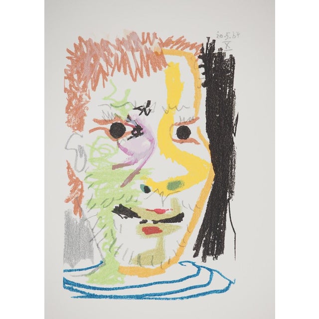 Pablo PICASSO (1881-1973) (after) Portrait of a Young Red-Haired Man, 1964 Lithography Unsigned Dated in the plate 1964 On...