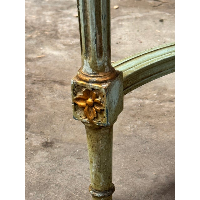 Early 20th Century Louis XVI Style Marble Top Side Table For Sale - Image 10 of 13