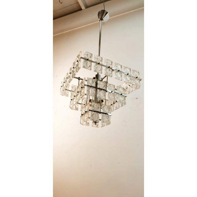 Square Glass Ceiling Light For Sale - Image 13 of 17