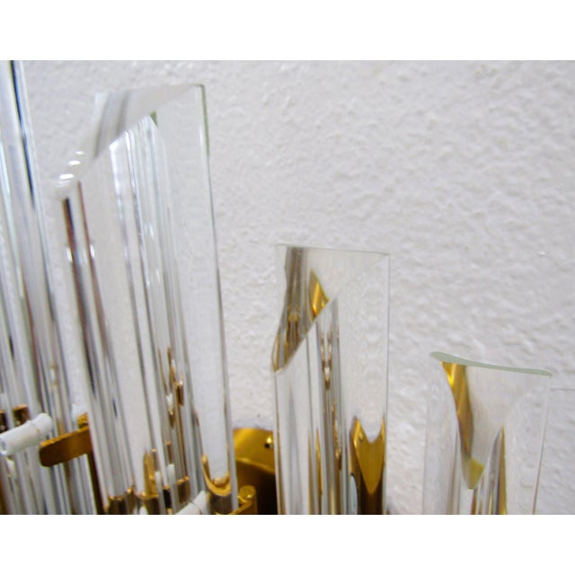 Liang & Eimil Drop Faceted Glass Rods Wall Lamp For Sale - Image 9 of 12