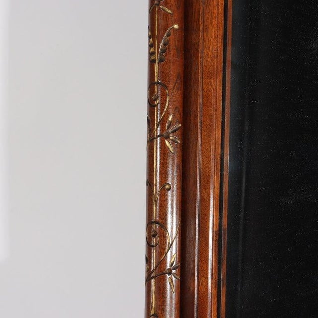 Eastlake Aesthetic Walnut Burl Hall Mirror Gilt Highlights C1870 For Sale - Image 14 of 18
