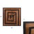 Wood Helix Wooden Square Clock For Sale - Image 7 of 9
