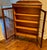 Antique Queen Anne Style Oak Bookcase With Leaded Glass Doors, C. 1910 For Sale In Seattle - Image 6 of 9