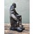 Vintage Bronzed Terracotta Seated Male Sculpture For Sale - Image 12 of 12