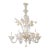 1940s Cascading 6-Light Murano Glass Chandelier For Sale