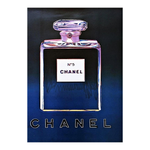 1990s Andy Warhol Chanel Bottle 1997 Large 47x66 Linen Backed Prints Set 4