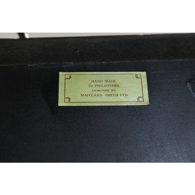 Maitland Smith Leather Top Game Table For Sale - Image 18 of 18