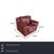 Here you get an armchair from the Italian manufacturer Natuzzi, whose red leather upholstery adds a warm, expressive touch...