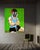 Textile Cedric Vu "Do You Smell Fumes?" Tufted Yarn Work, Gas Mask Figure, Electric Green, Contemporary California Textile Art, Pop Art, 2025 For Sale - Image 7 of 8