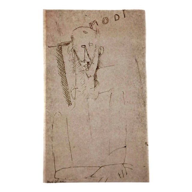 Amedeo Modigliani, Portrait of a Man, Limited Edition Lithograph, Early 20th Century For Sale