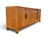 Mid-Century Modern Vintage Baker Furniture Figured Walnut Brass Mounted Credenza Sideboard - Attributed to Frank Van Steenberg For Sale - Image 3 of 18