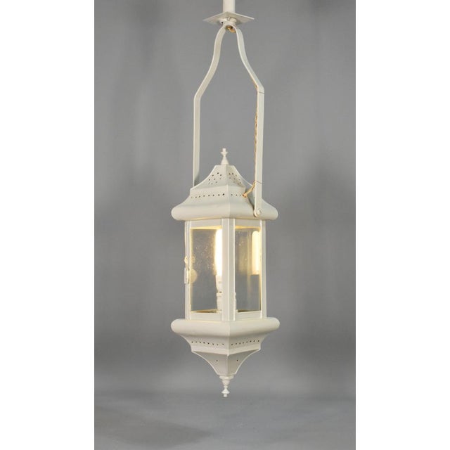 French Toleware Hall Lantern, 1920s For Sale - Image 11 of 16