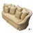 Wood Vintage Thomasville Traditional English Style Ivory Print Tufted Sofa For Sale - Image 7 of 11