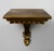 Mid 20th Century Vintage Hollywood Regency Gilt Fluted Architectural Wall Corbel Display Shelf For Sale - Image 5 of 9