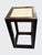 Robert Kuo Wood and Cream Lacquer Side Table For Sale - Image 4 of 5